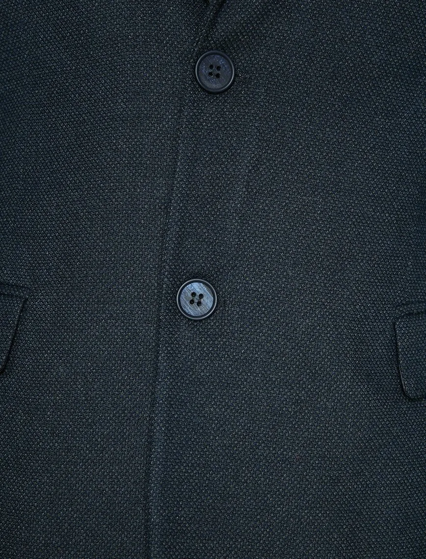 17513 Navy Pocket Detailed Jacket
