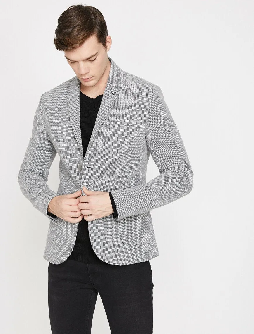 17523 Anthracite Pocket Detailed Blazer
