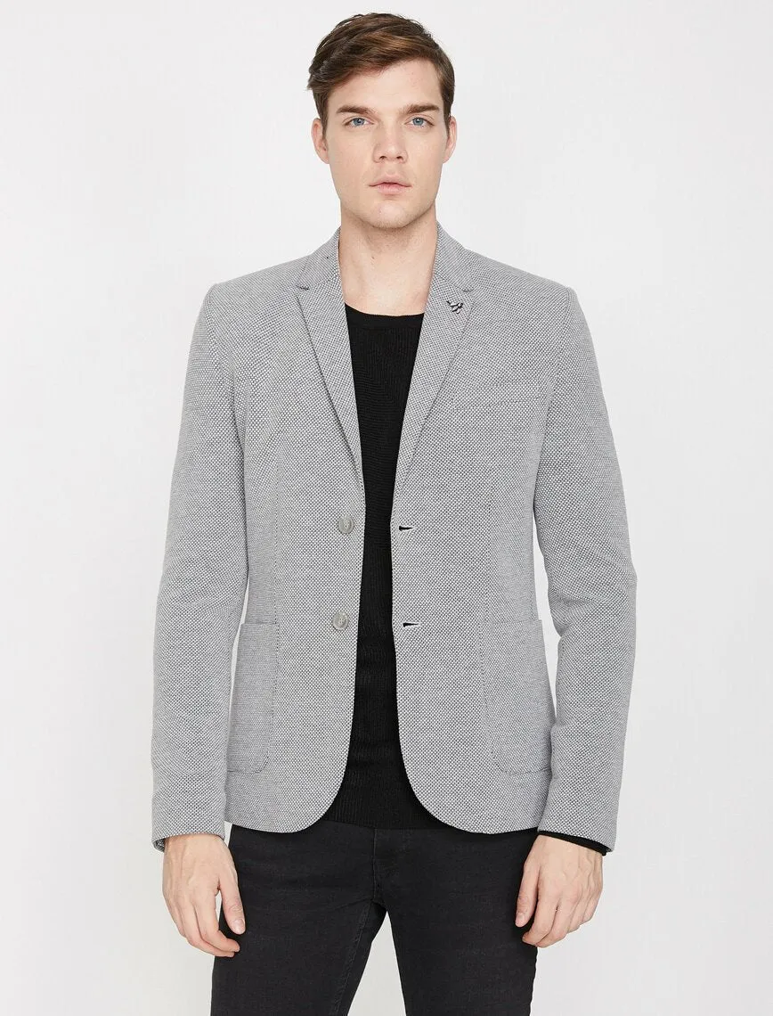 17523 Anthracite Pocket Detailed Blazer