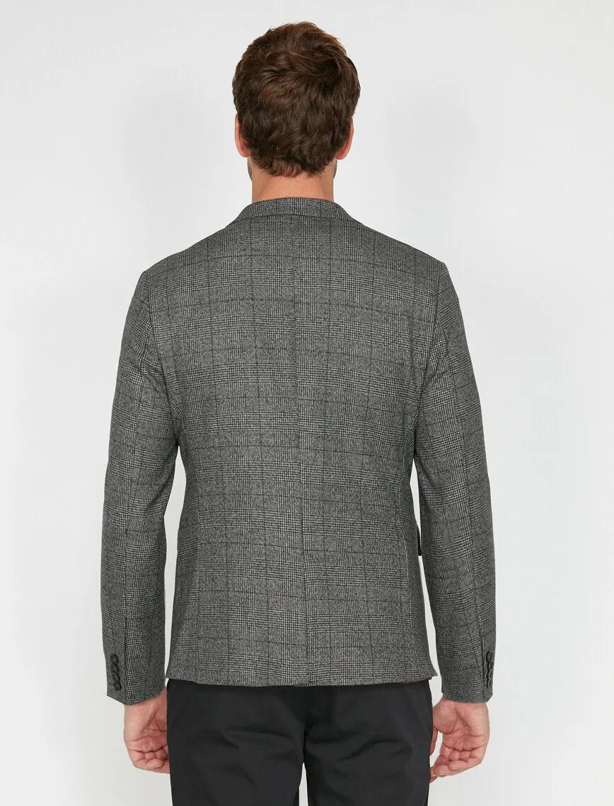 17551 Grey Check Blazer