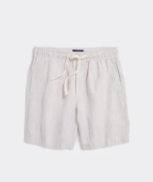 7" Pull-On Linen Short