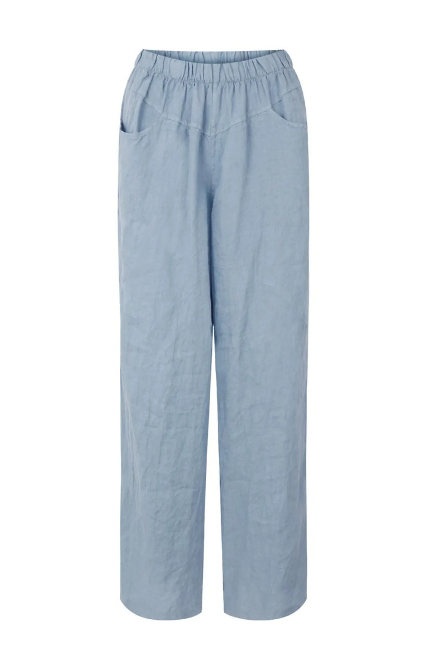 Amazing Woman Denim Blue Orla Linen Trousers