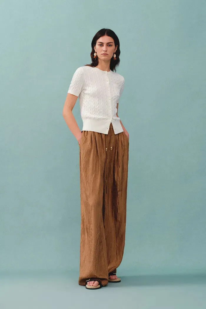 Amber Round Neck Buttoned Top