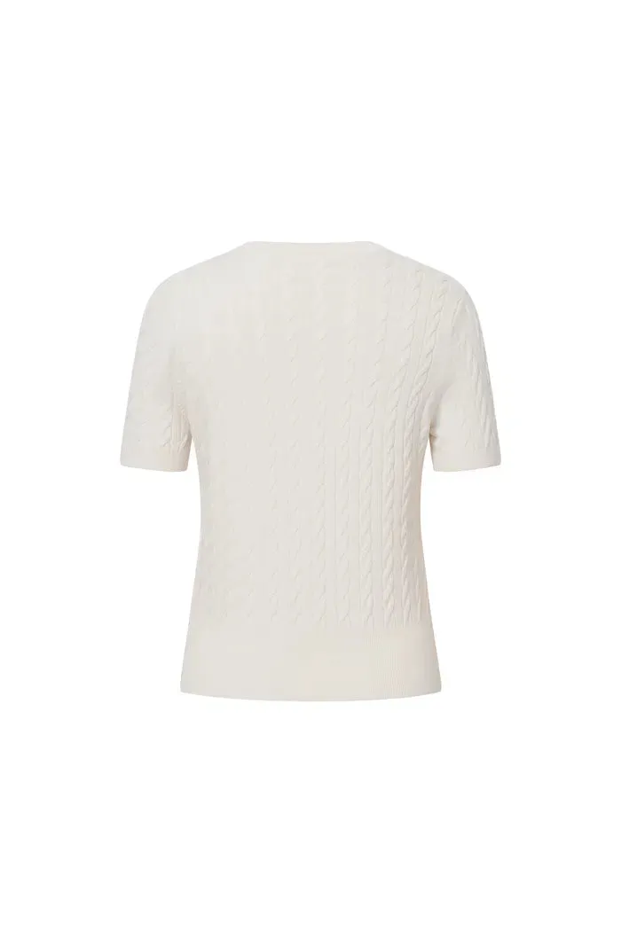 Amber Round Neck Buttoned Top