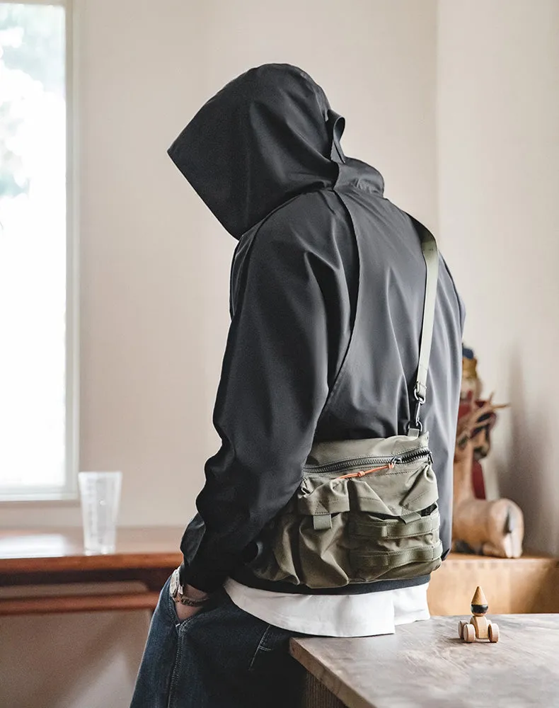 American Casual Half Zipper Function Hooded Men's Sweater