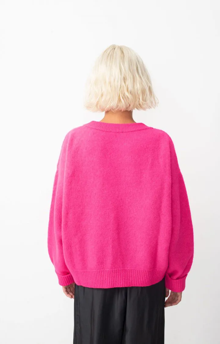 American Vintage – Vitow Jumper in Fluorescent Pink
