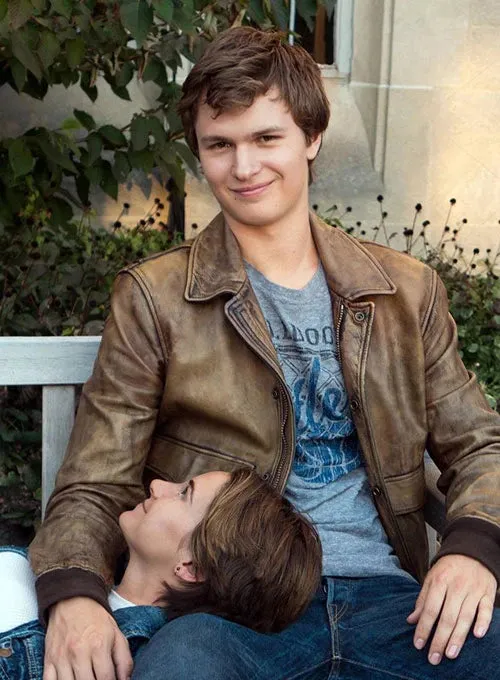 ANSEL ELGORT LEATHER JACKET | THE FAULT IN OUR STARS JACKET