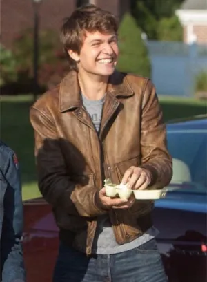 ANSEL ELGORT LEATHER JACKET | THE FAULT IN OUR STARS JACKET