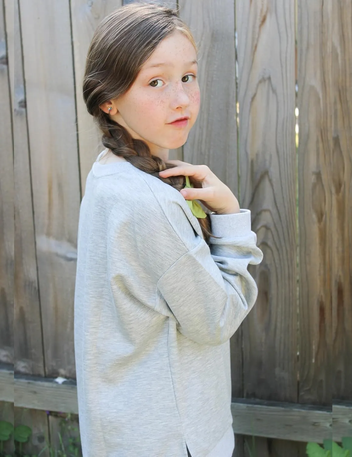 Arshiner Girls Crewneck Sweatshirt Long Sleeve Pullover Tops 5-14 Years