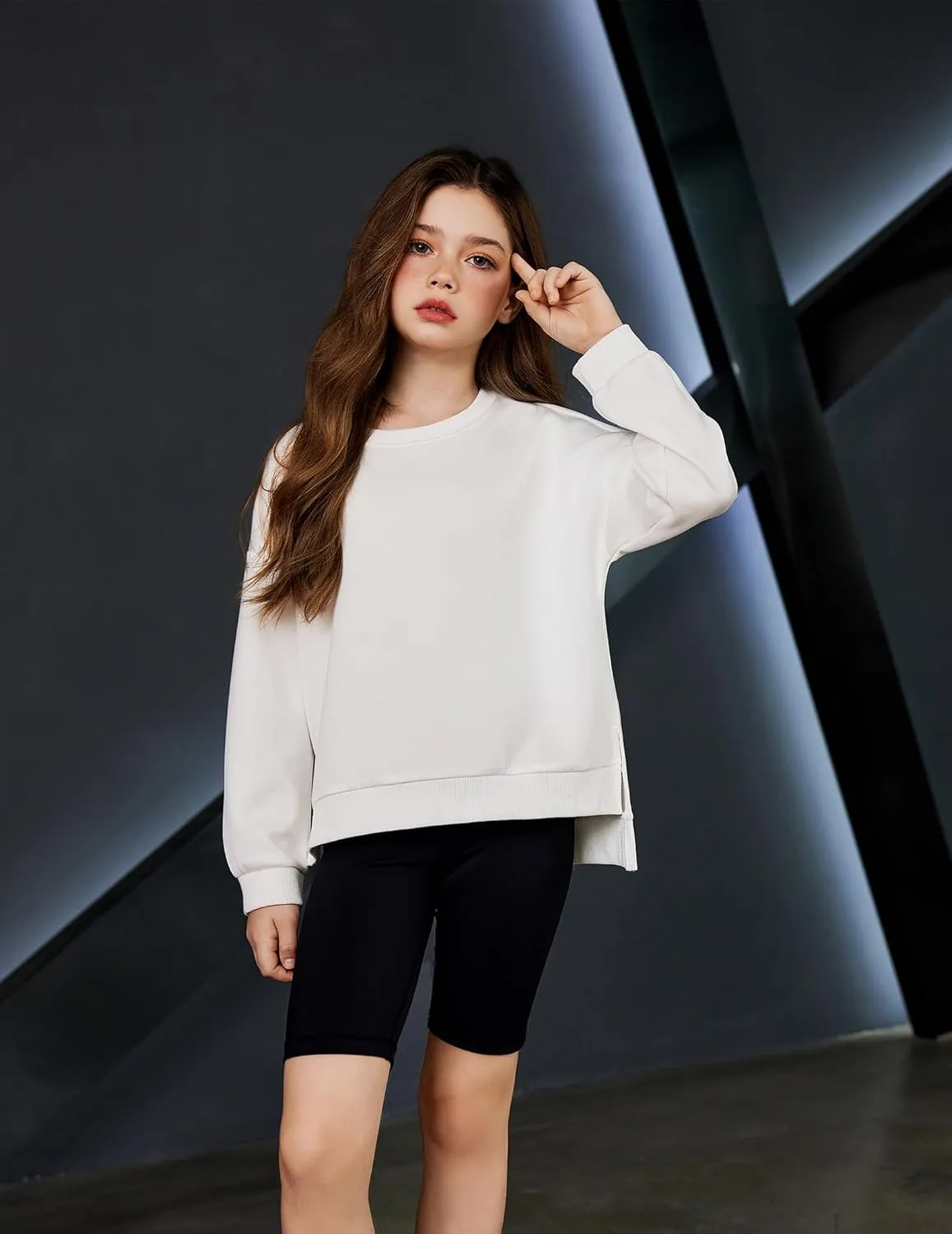 Arshiner Girls Crewneck Sweatshirt Long Sleeve Pullover Tops 5-14 Years
