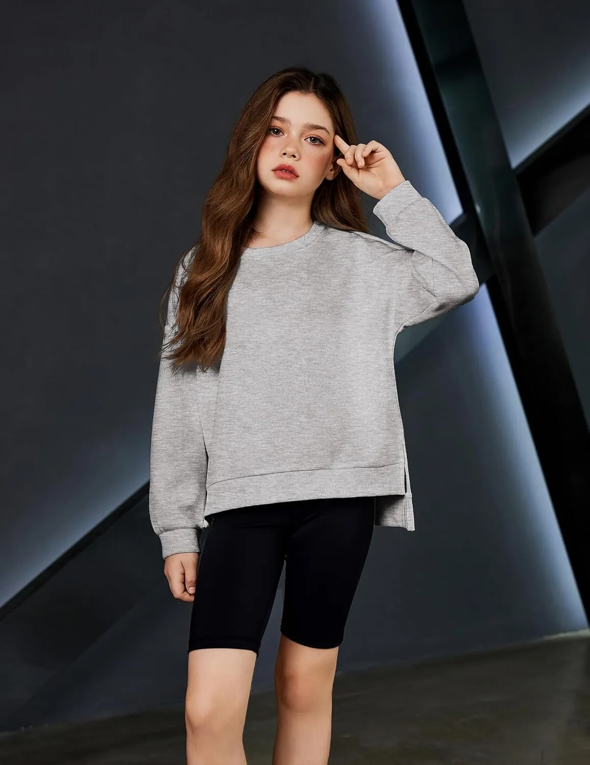 Arshiner Girls Crewneck Sweatshirt Long Sleeve Pullover Tops 5-14 Years