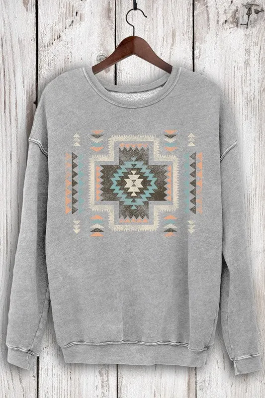 Aztec Mineral Sweatshirt - Grey