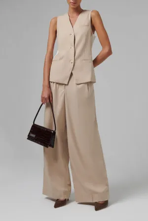 Bi-Color Wide Leg Pants
