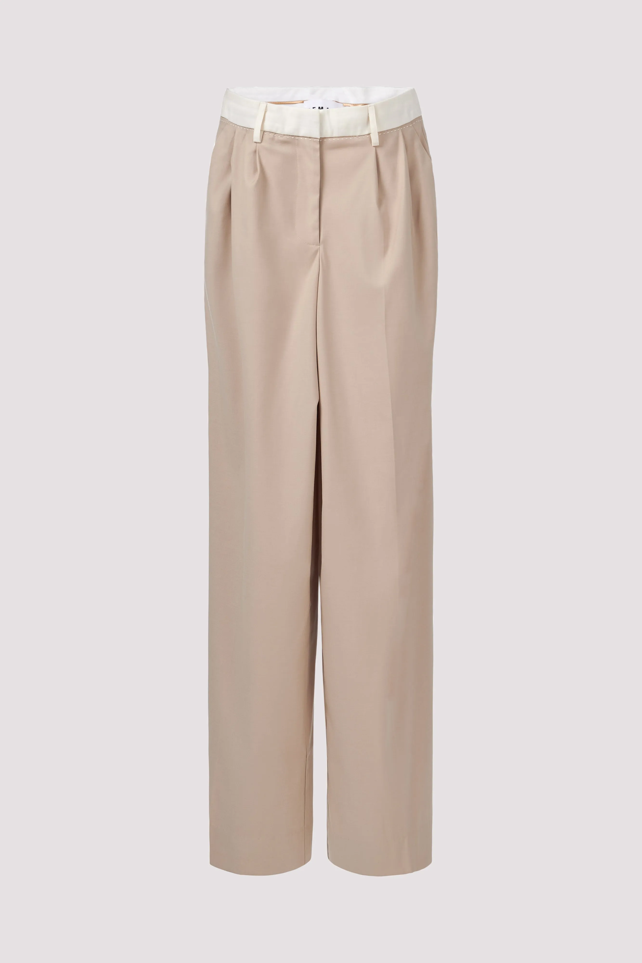 Bi-Color Wide Leg Pants