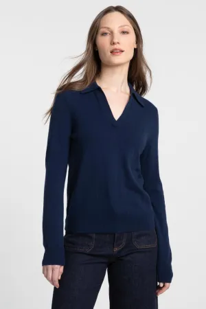 Cashmere Splitneck Polo