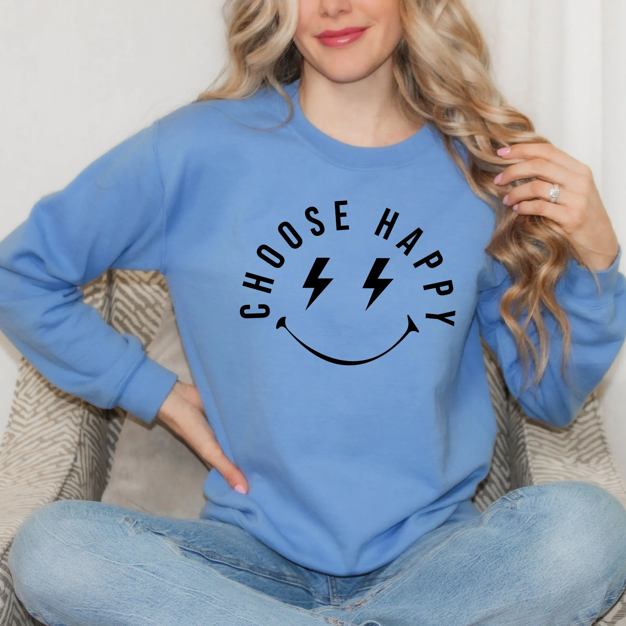 Choose Happy Lightning Eyes | Sweatshirt