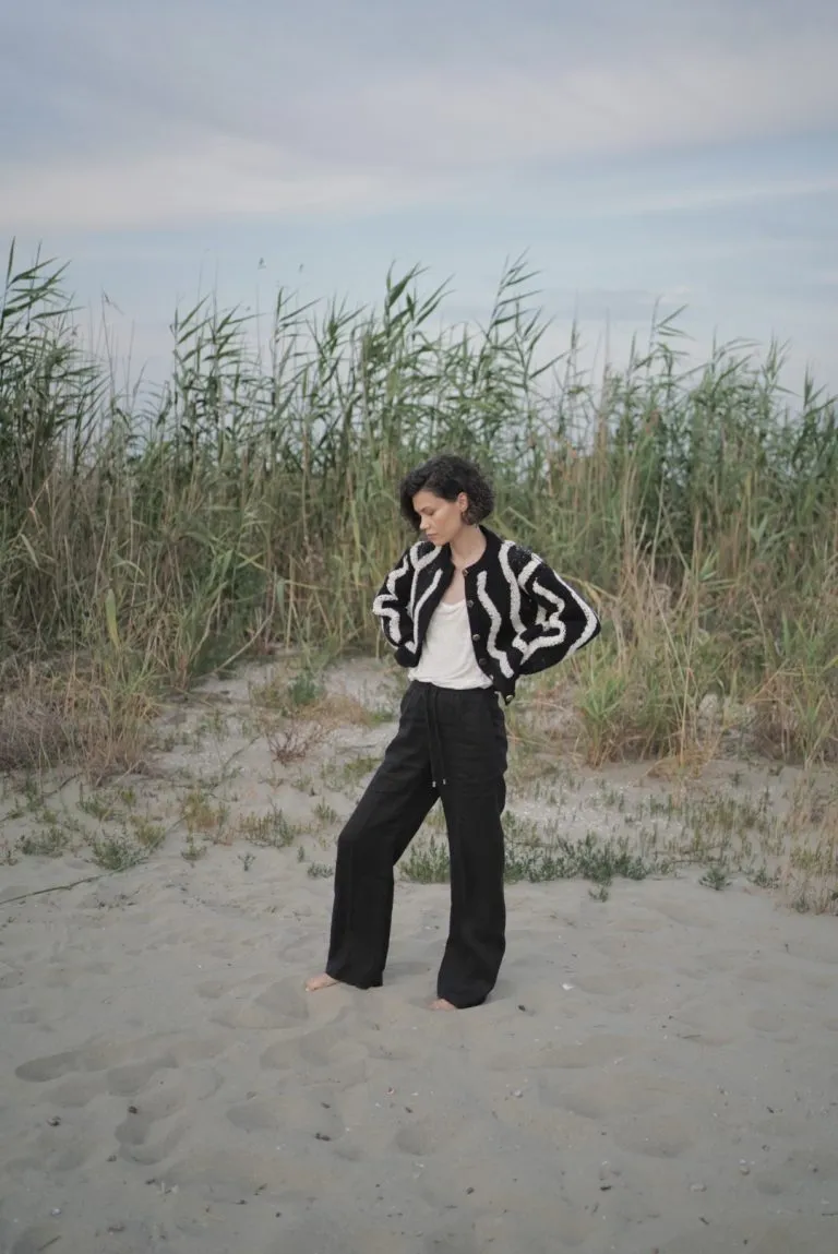 “CONSTANTIN” JACKET, BLACK AND WHITE