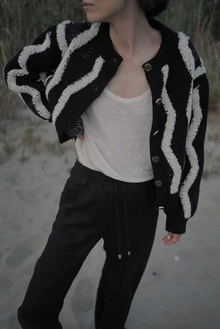 “CONSTANTIN” JACKET, BLACK AND WHITE