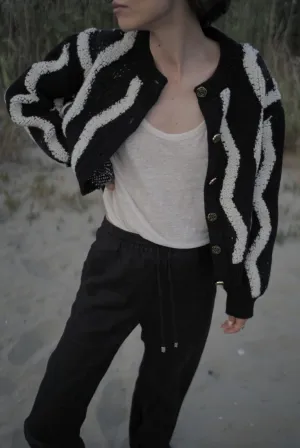 “CONSTANTIN” JACKET, BLACK AND WHITE