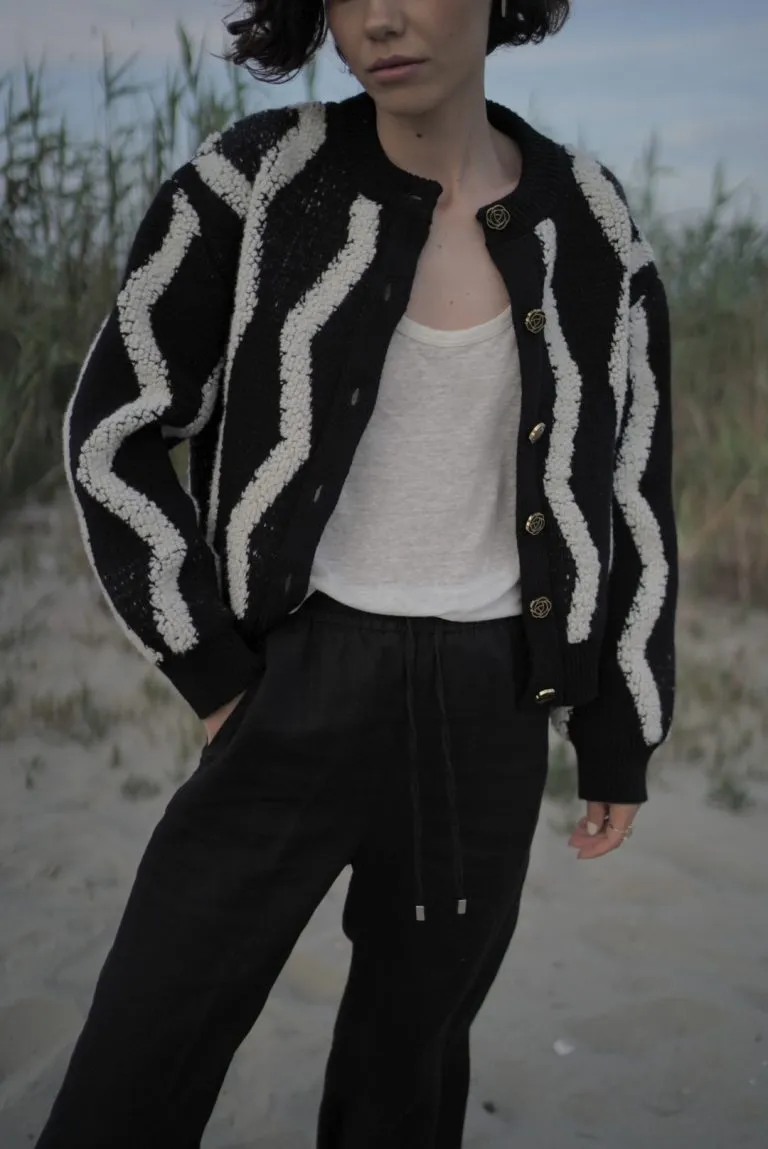 “CONSTANTIN” JACKET, BLACK AND WHITE
