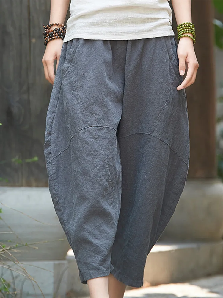 Cotton and Linen Short Bloomers