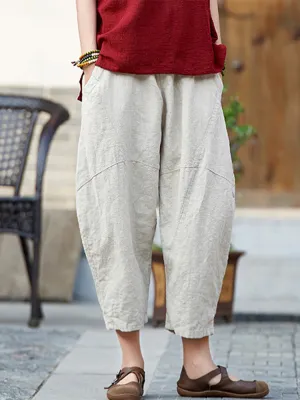 Cotton and Linen Short Bloomers