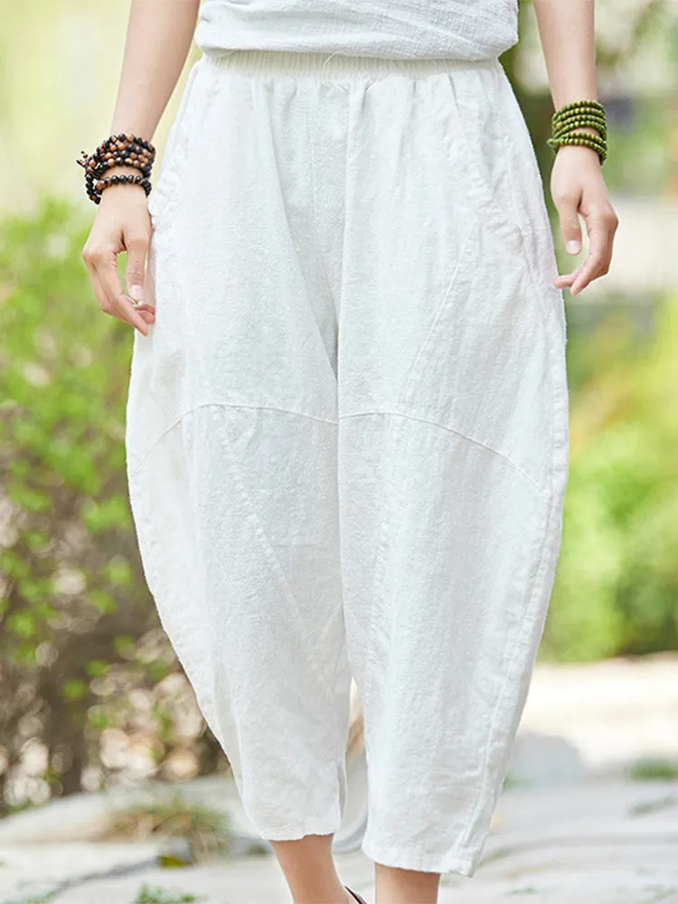 Cotton and Linen Short Bloomers