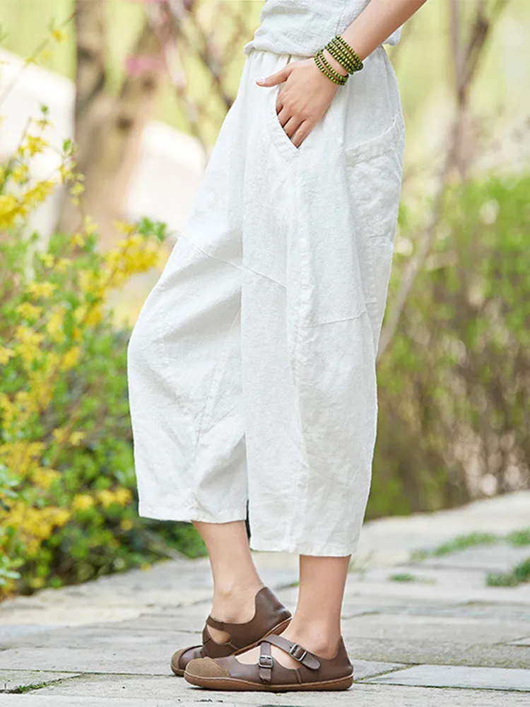Cotton and Linen Short Bloomers