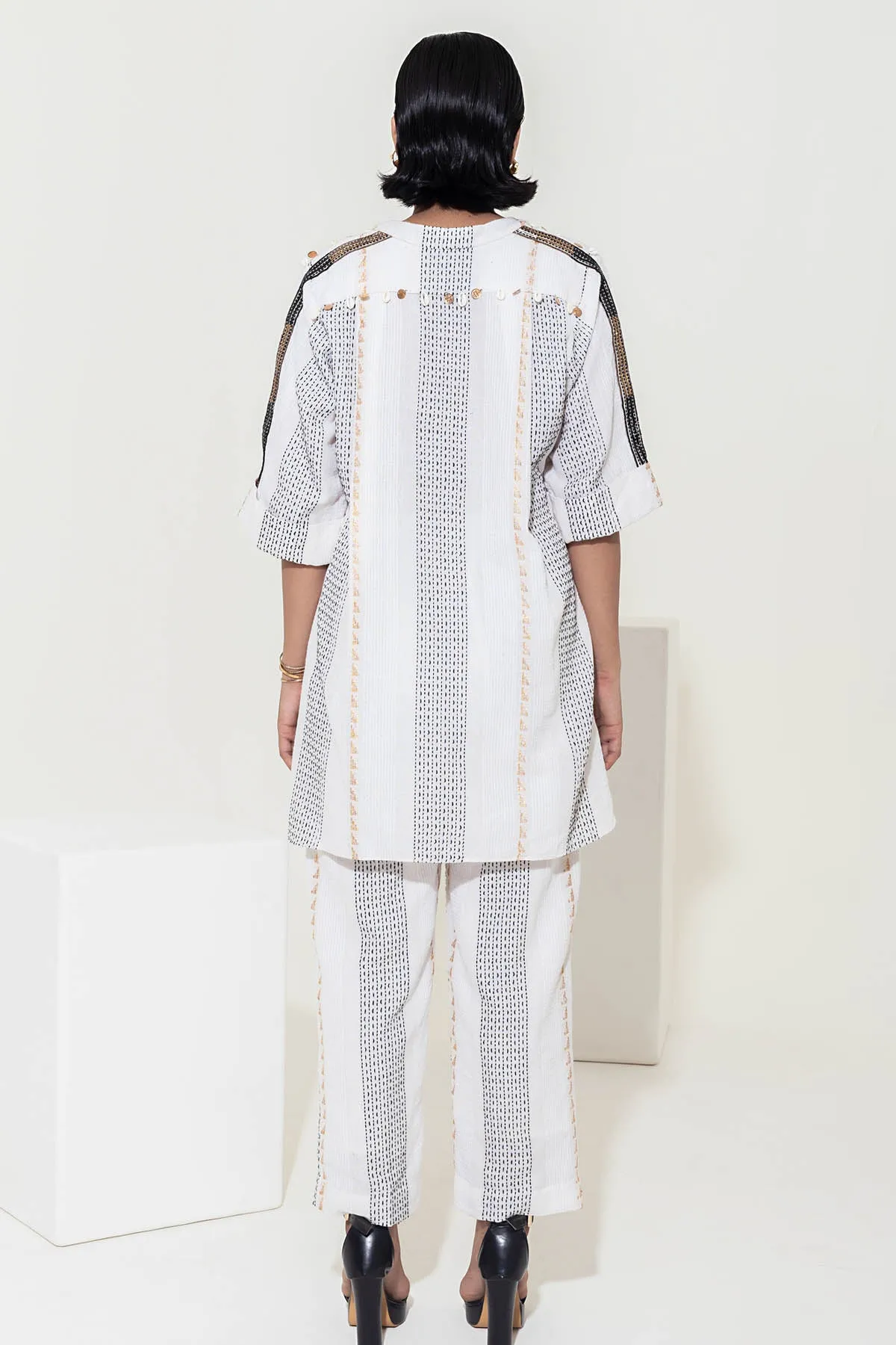 Cotton Ivory Button Down Shirt