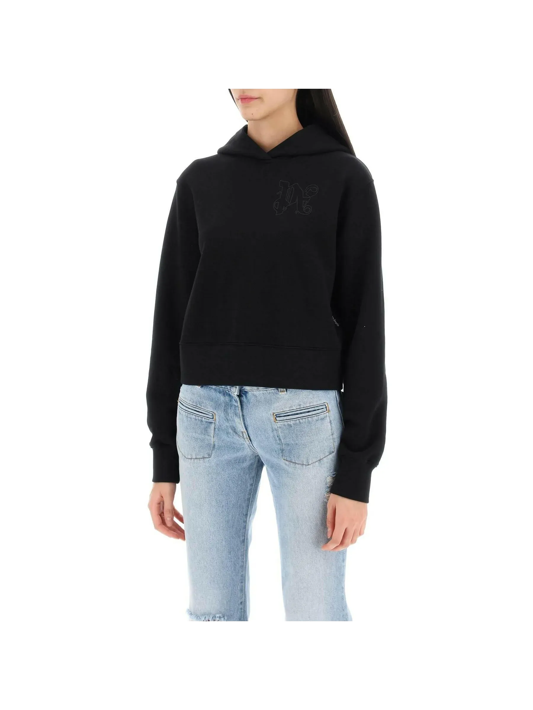 Cropped Palm Graphic Sweatshirt