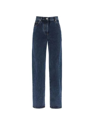 Curved Seam High-Waisted Jeans