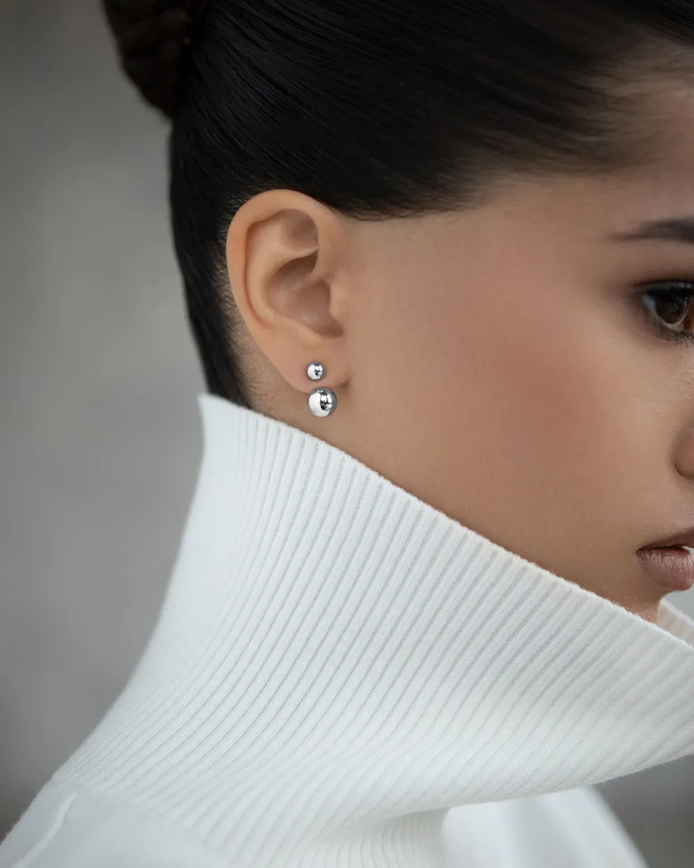 Earrings-jackets Spheres