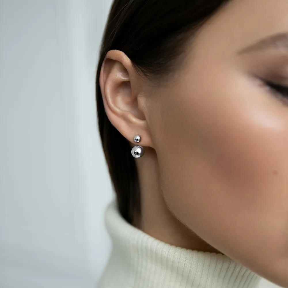 Earrings-jackets Spheres