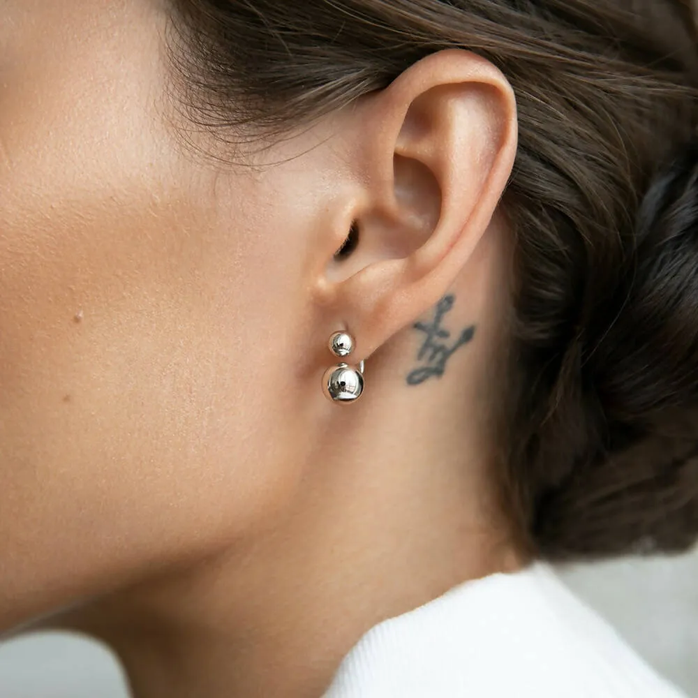Earrings-jackets Spheres