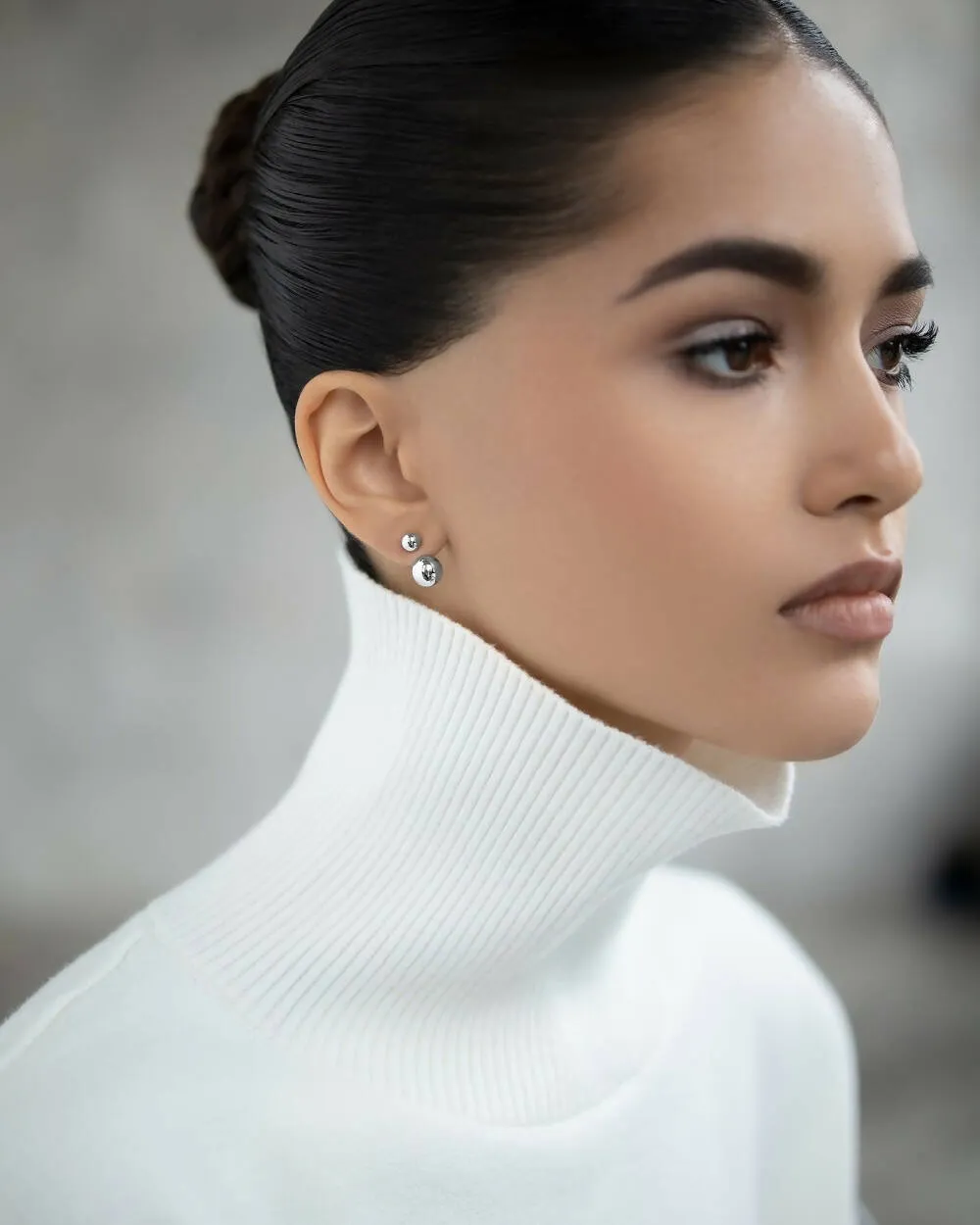 Earrings-jackets Spheres