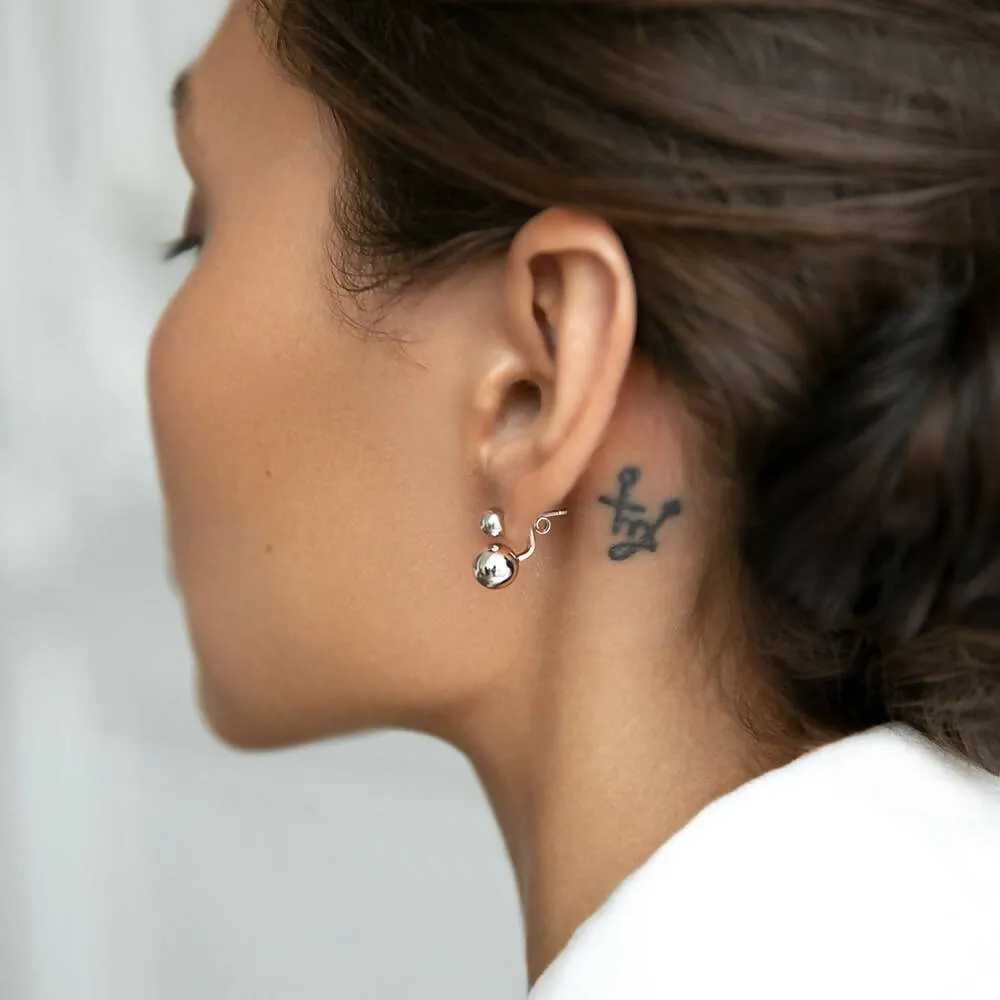 Earrings-jackets Spheres