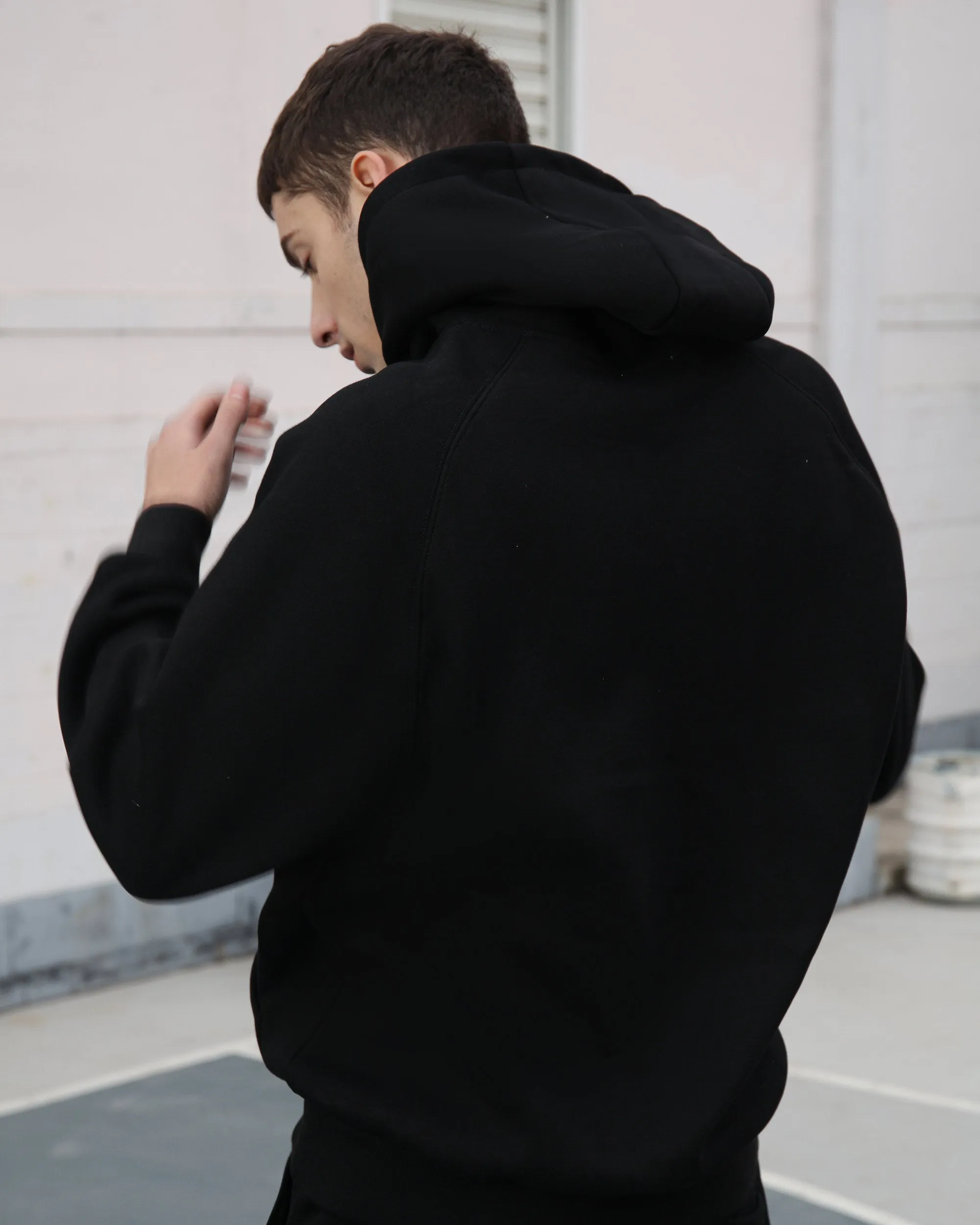 Effortless Style Hoodie & Jogger Set Black