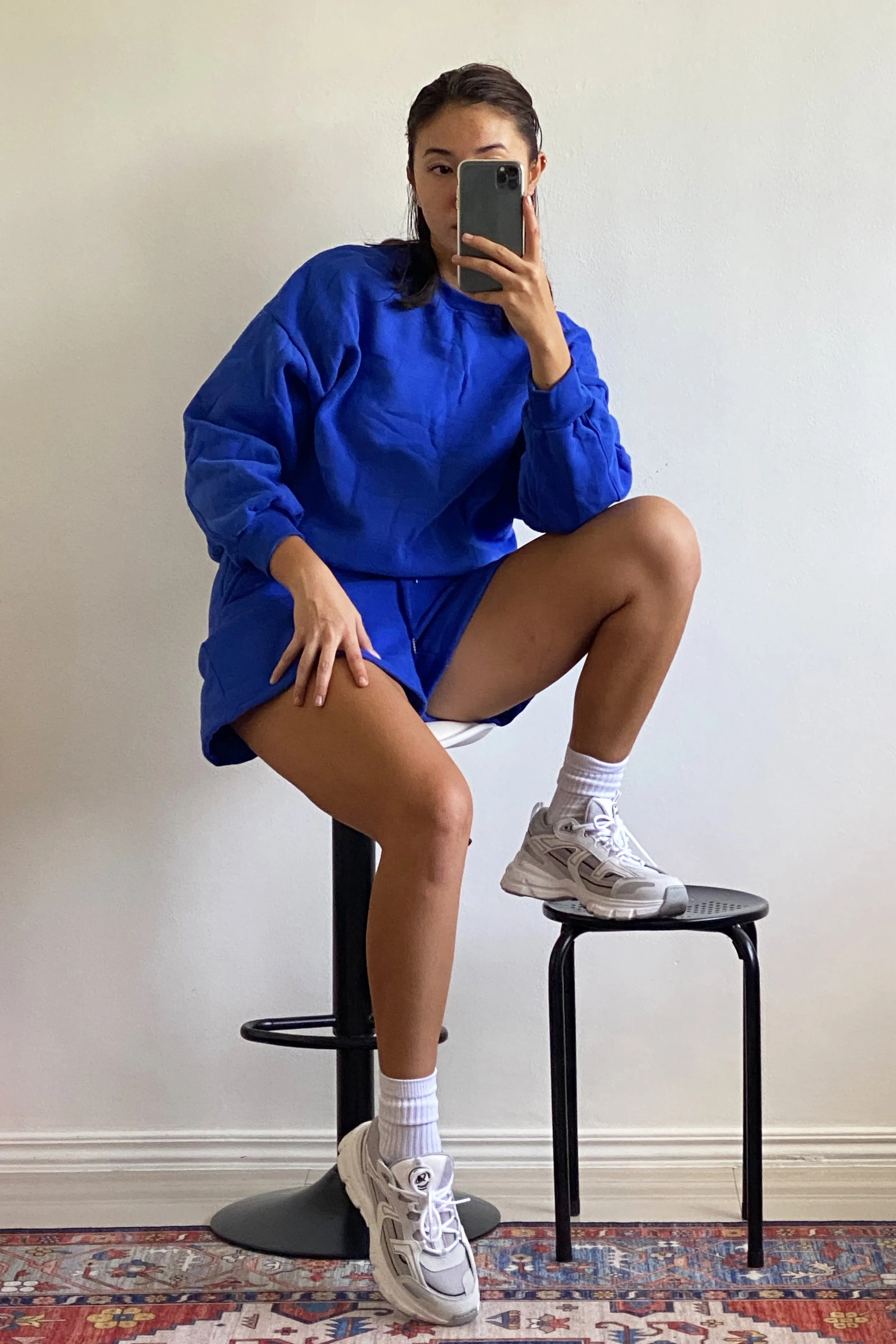 [EVERYDAY] Day Tripper Lounge Sweatshirt - Cobalt Blue