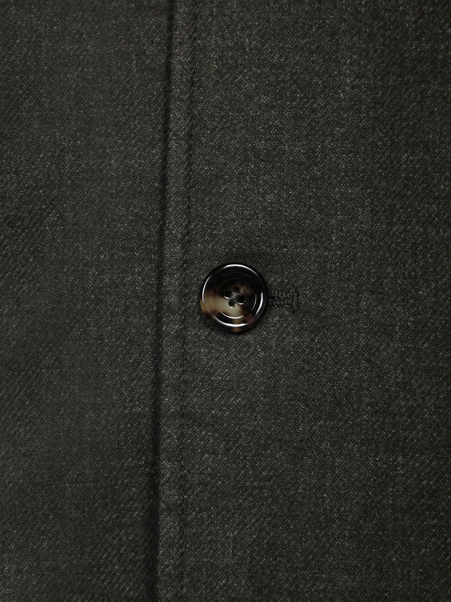 Green Melange Flannel Overshirt