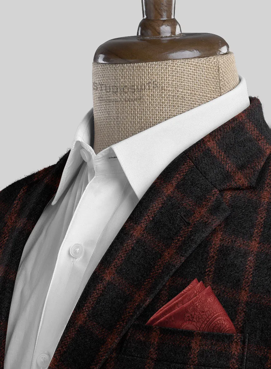 Highlander Heavy Black Check Tweed Jacket