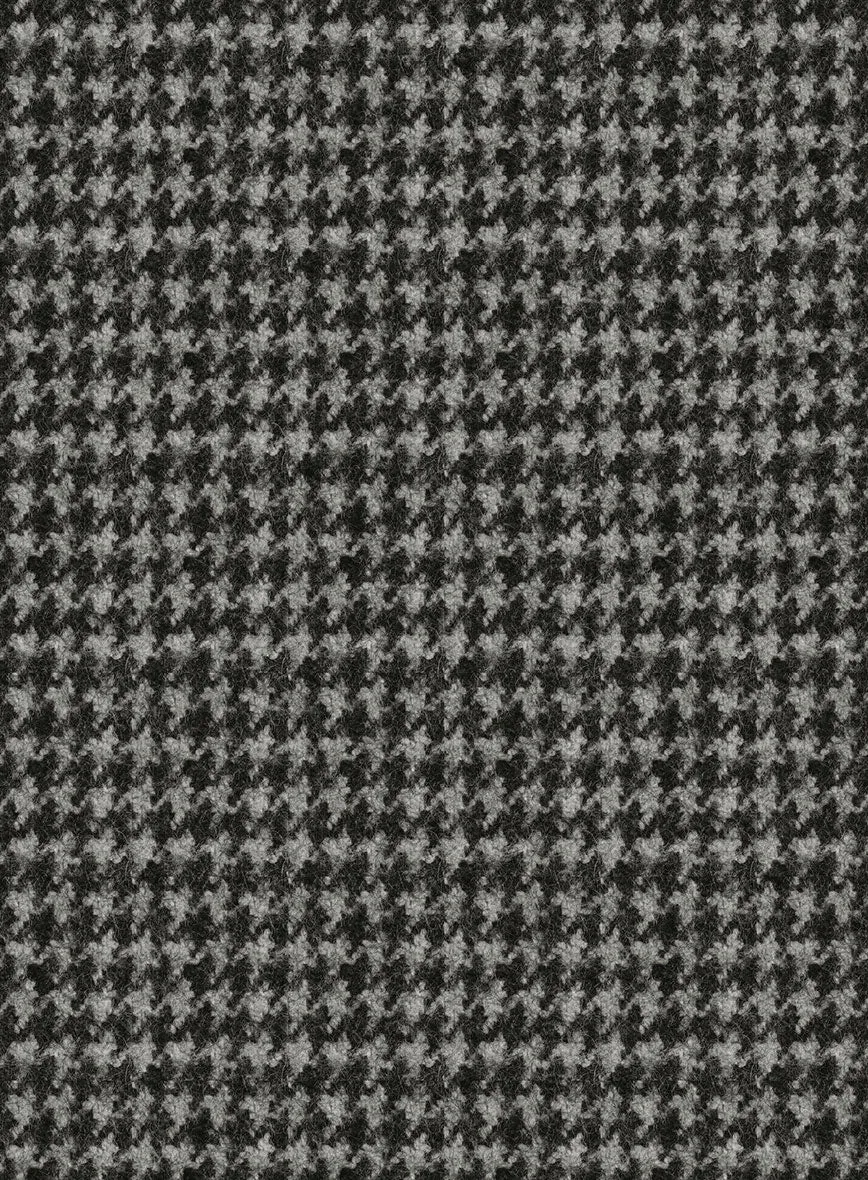 Highlander Heavy Charcoal Houndstooth Tweed Jacket
