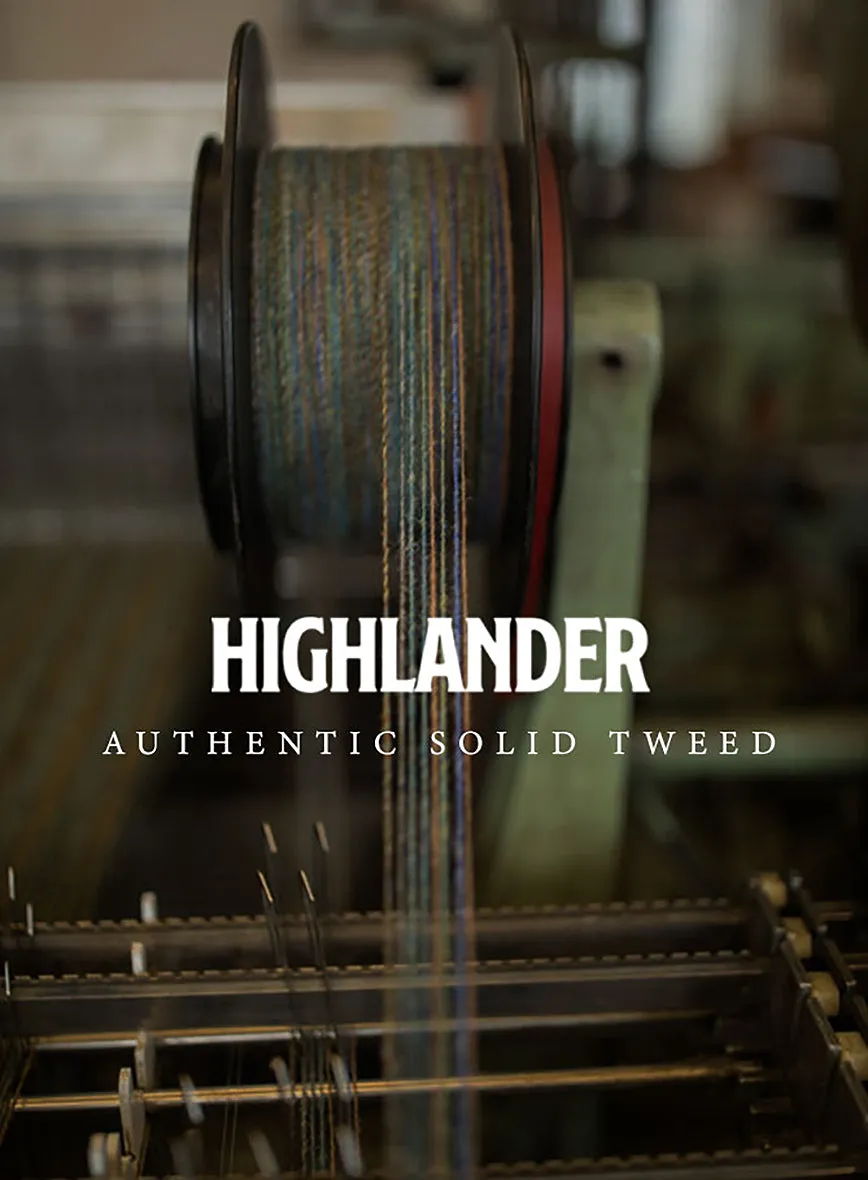 Highlander Heavy Charcoal Houndstooth Tweed Jacket