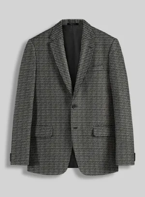 Highlander Heavy Charcoal Houndstooth Tweed Jacket