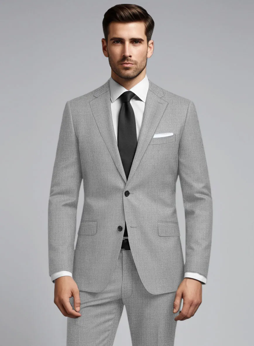 Huddersfield Stretch Light Gray Wool Jacket