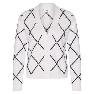Hv Society Hope Argyle V-Neck Cardigan