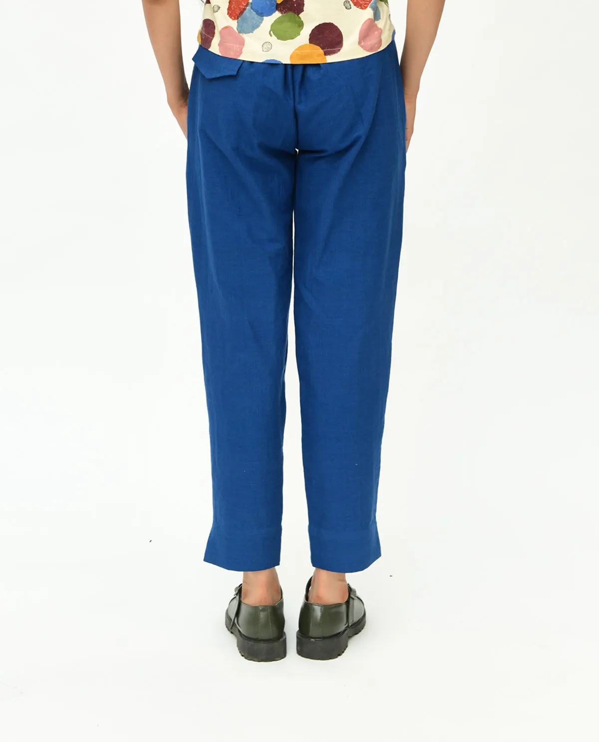 Indigo Blue Solid Pants