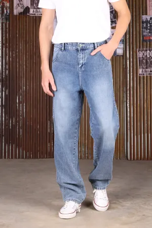 Jack Russel - Men Jeans - Handwerk J-CPT2 Straight Fit Medium Blue White Fading