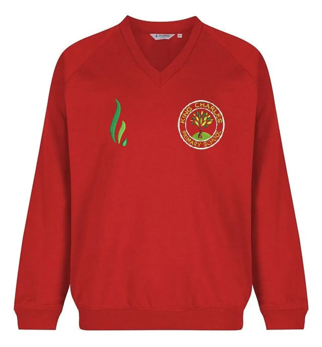 KING CHARLES PRIMARY V NECK SWEATSHIRT