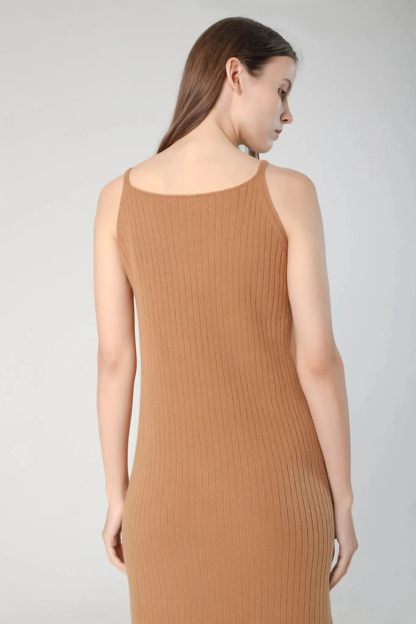 Knit Slip Dress in Wool and Cashmere