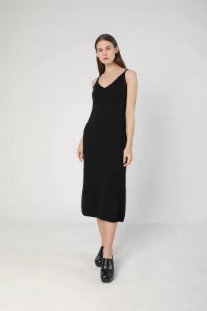 Knit Slip Dress in Wool and Cashmere